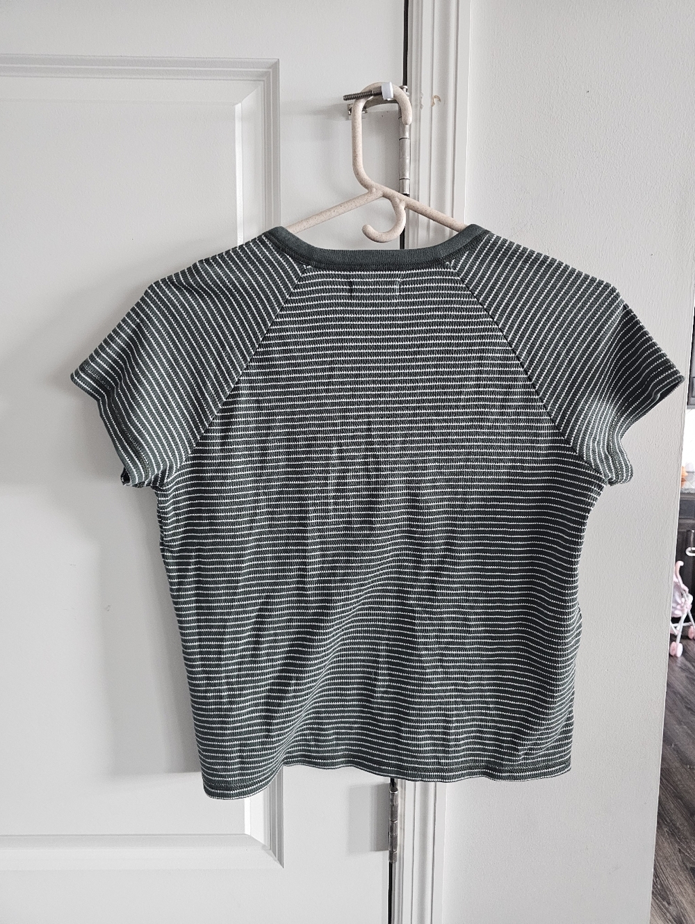 Madewell Splitneck Raglan-Sleeve Tee in Stripe - Picture 6 of 9